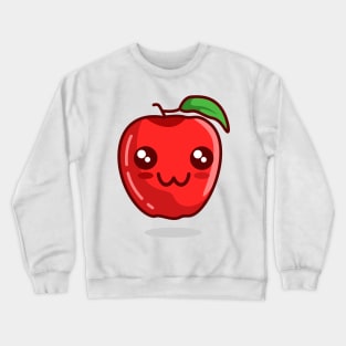 cute apple react Crewneck Sweatshirt